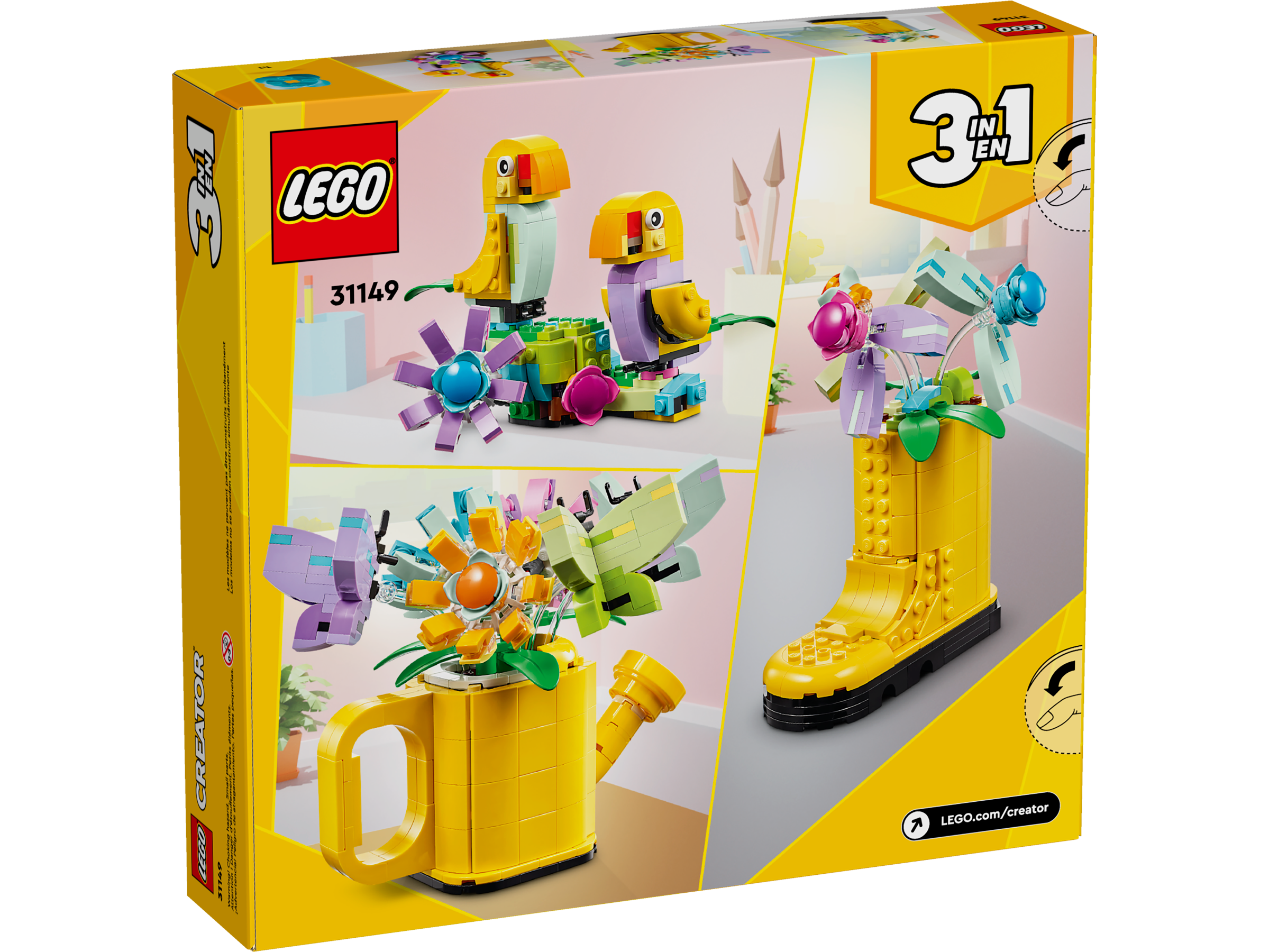 Gießkanne mit Blumen 31149