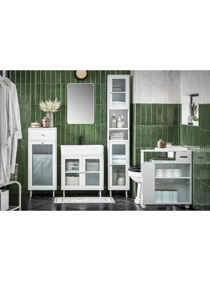 SoBuy Waschbeckenunterschrank in Weiß - (B)60 x (H)58 x (T)30cm günstig kaufen onesize