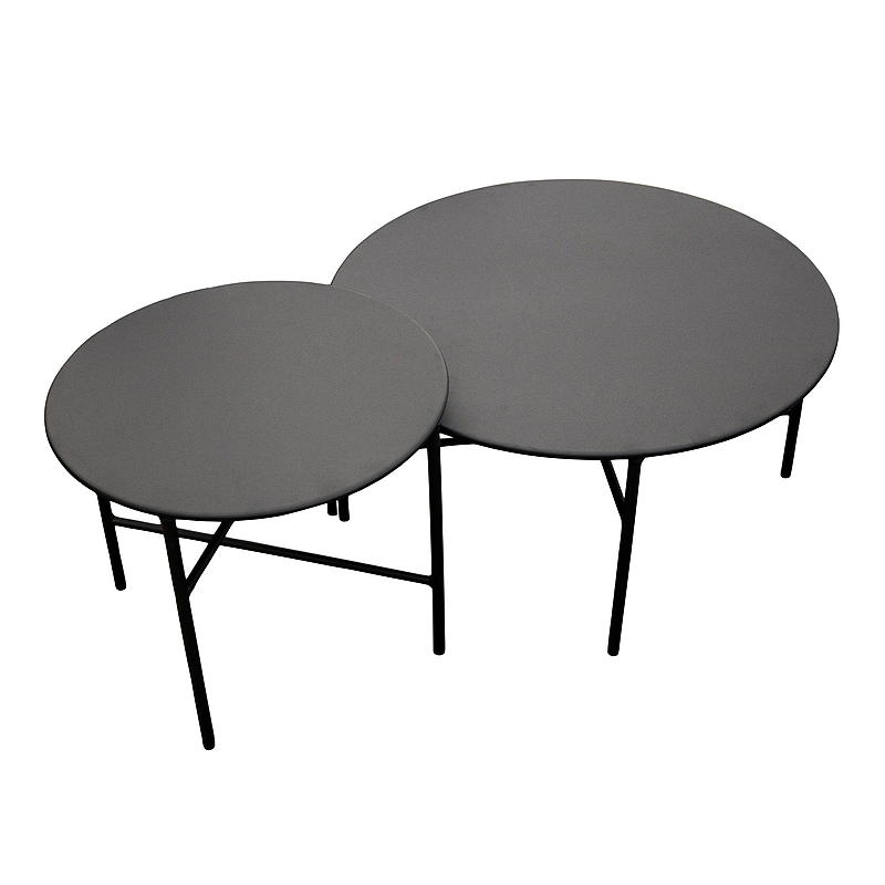 Home Bord ø 70 cm lakkert stål sort