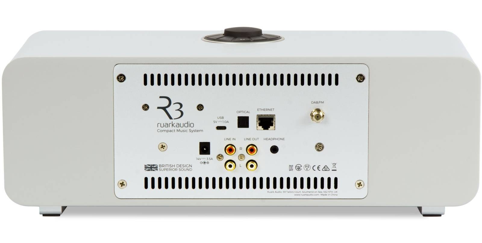 ruark audio R3 MK 1 Musiksystem matt grau Stereoanlage (Digitalradio (DAB),FM-Tuner,Internetradio, Internetradio LAN/W-LAN,DAB+,Bluetooth,inklusive Fernbedienung, Klasse A-B Verstärker mit 30 Watt Leistung)