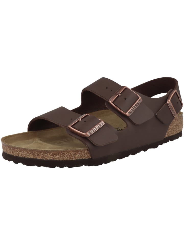 Birkenstock Sandale Milano Birko-Flor normal in braun günstig kaufen