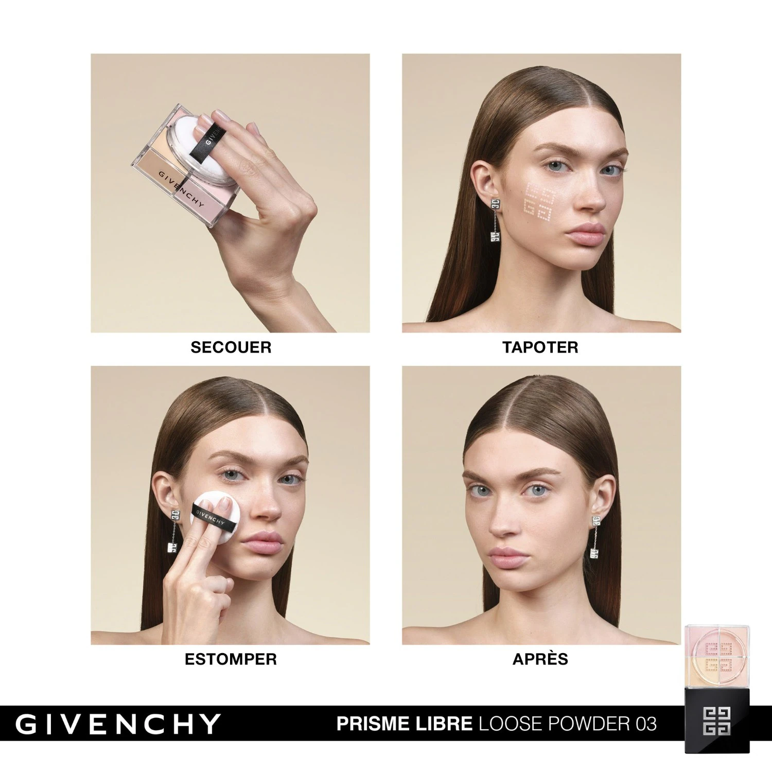 Givenchy Poudre Libre 4 Couleurs Matifiante, Correctrice et Lumineuse
