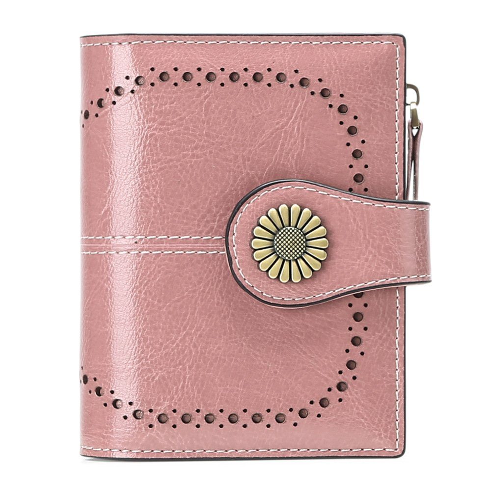 TAN.TOMI Brieftasche Geldbeutel Damen,Portemonnaie Damen mit RFID Schutz, Kreditkartenschlitz,Zusammenklappbar,Fotoslot,Cleveres Design