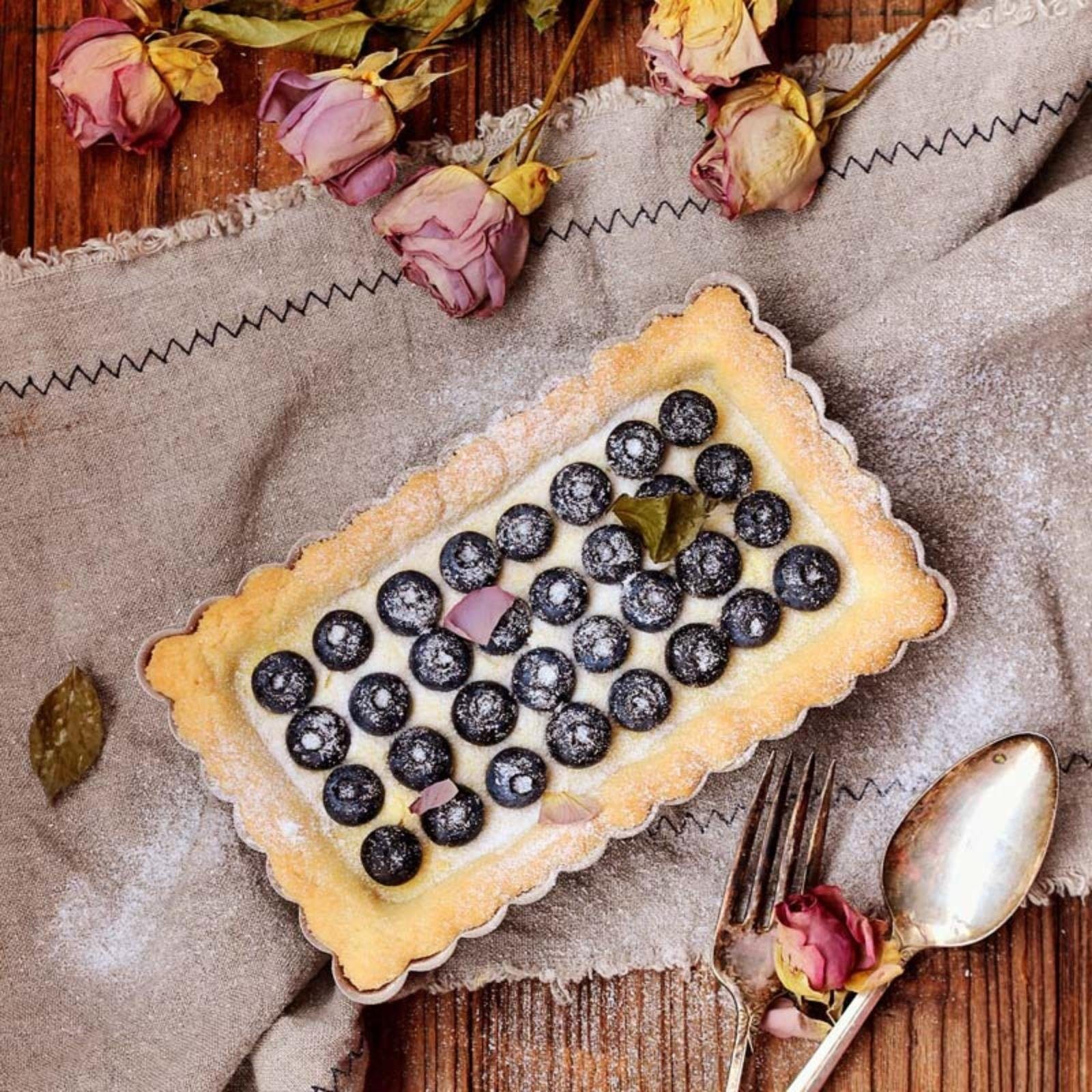 Chefmade Tarteform 4er Mini Tarteform Backform 116x20mm Quicheform, (CHEFMADE, 4er Set Mini Tarteform, 116x20mm, Champagnergold, antihaft- & silikonbeschichtet, Quicheform, Dessertkuchen, Pie Form klein, Minikuchen, Hebebodenform, Karbonstahl 4-tlg),