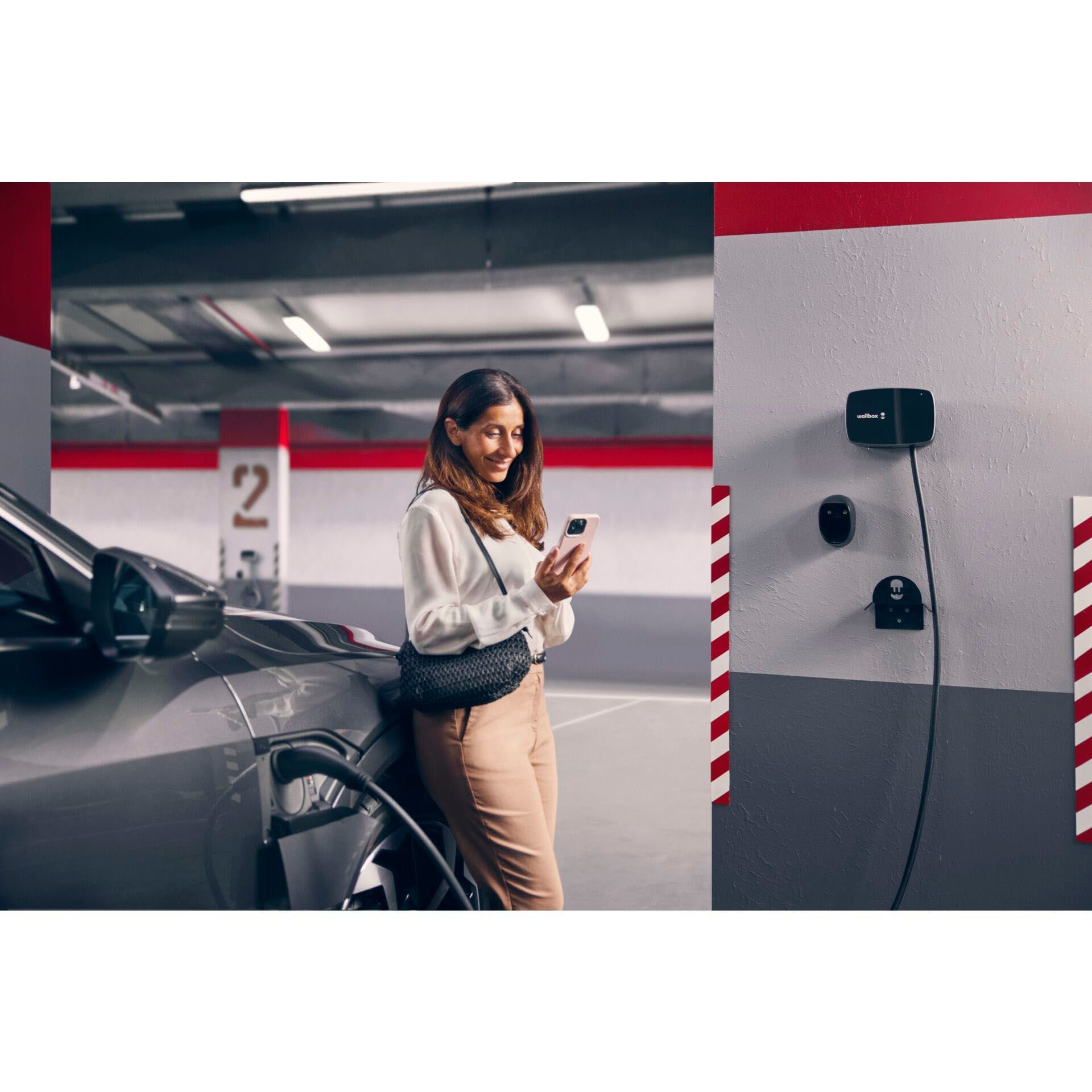 Wallbox Elektroauto-Ladestation Commander 2S, 3-phasig, 22kW, 5m Kabel, schwarz