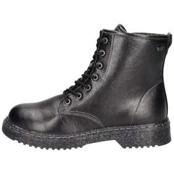 Barbarella Schnür Boots in schwarz