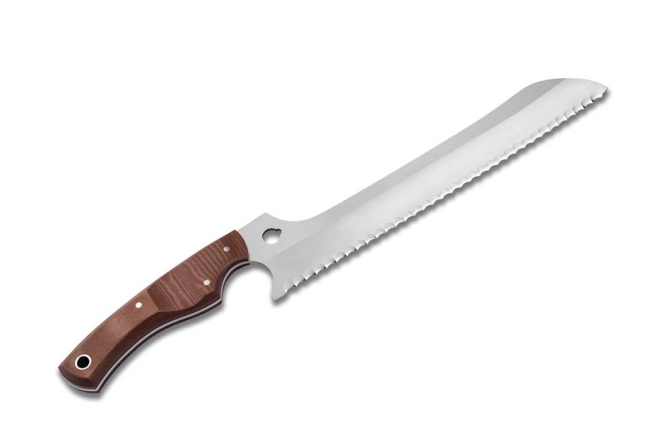 Brotmesser Micarta Braun