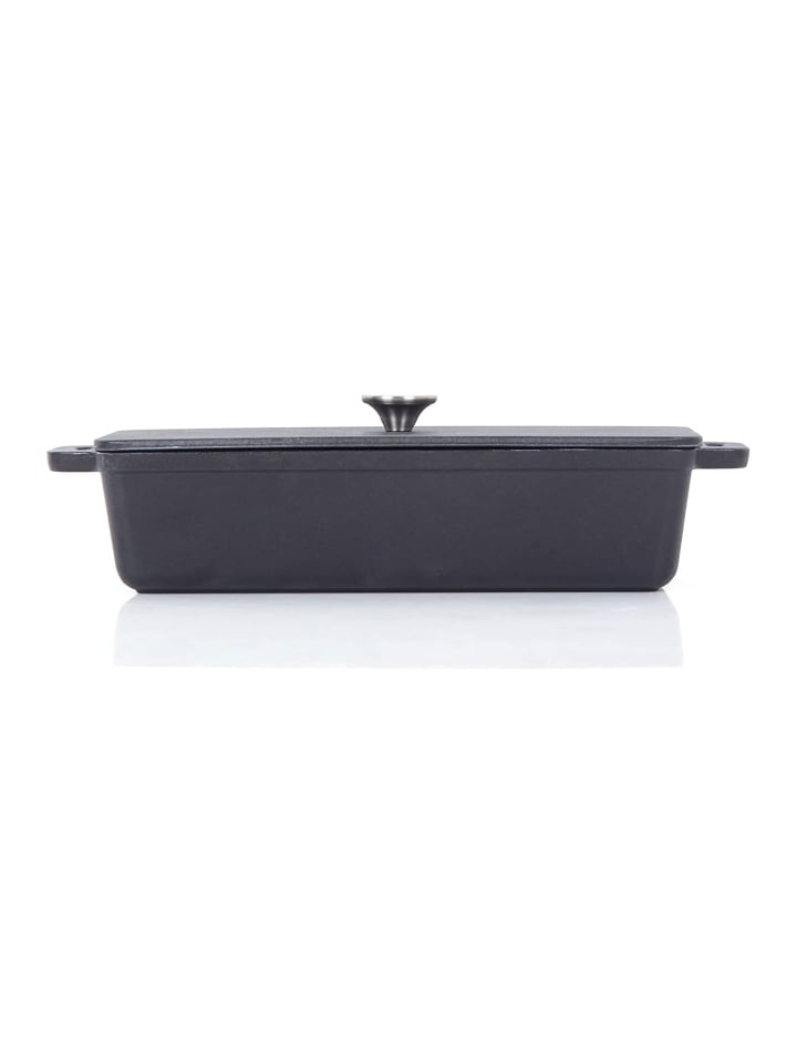 Echtwerk 2 tlg. Set Gusseisen Brotbackform mit Deckel 1.5 l in Schwarz günstig kaufen onesize