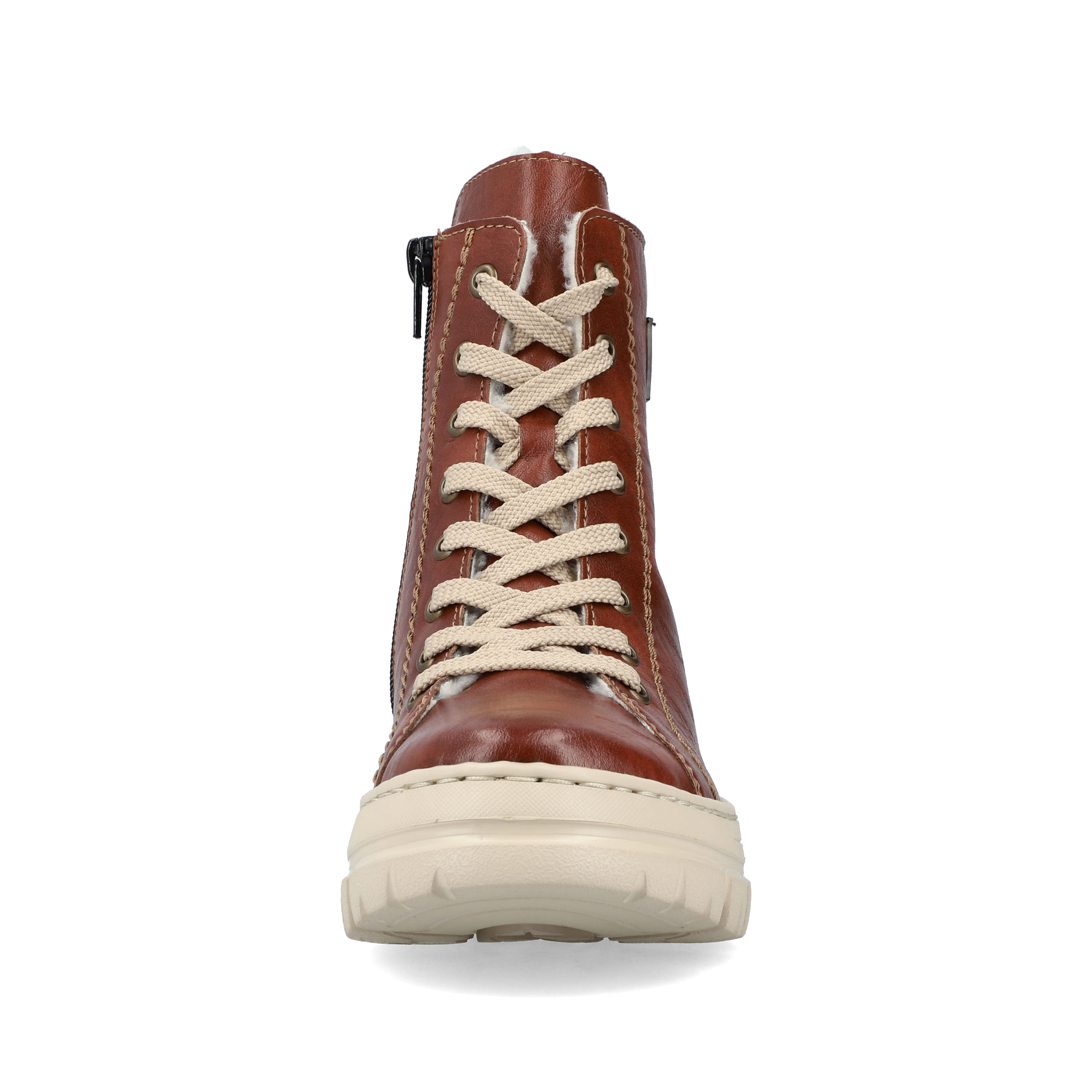 Rieker Damen Schnürstiefel kastanienbraun