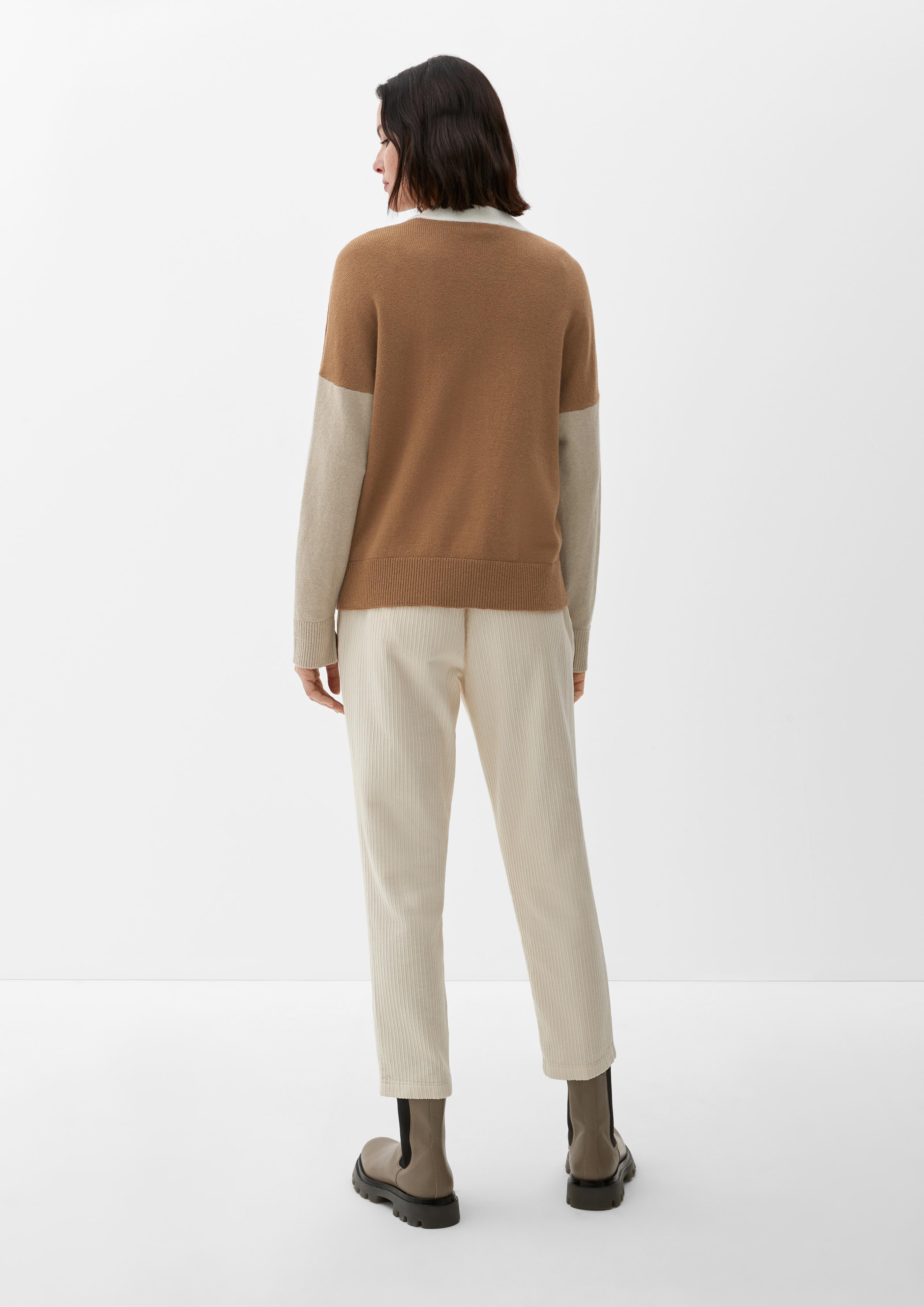 Strickjacke in Colour Blocking-Optik  2127211-02X8