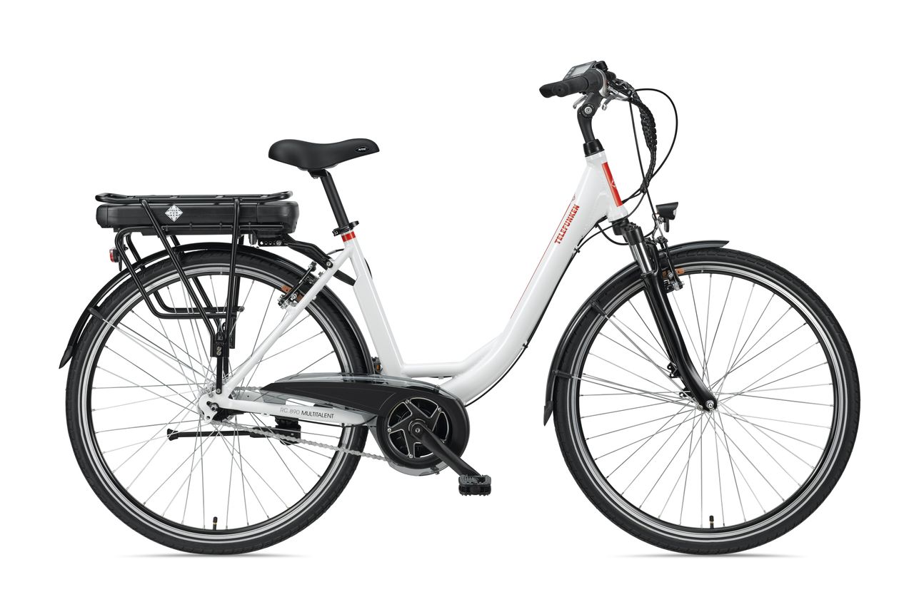 Telefunken Damen City E-Bike RC890 Multitalent mit 7-Gang Shimano Nabenschaltung, Weiß