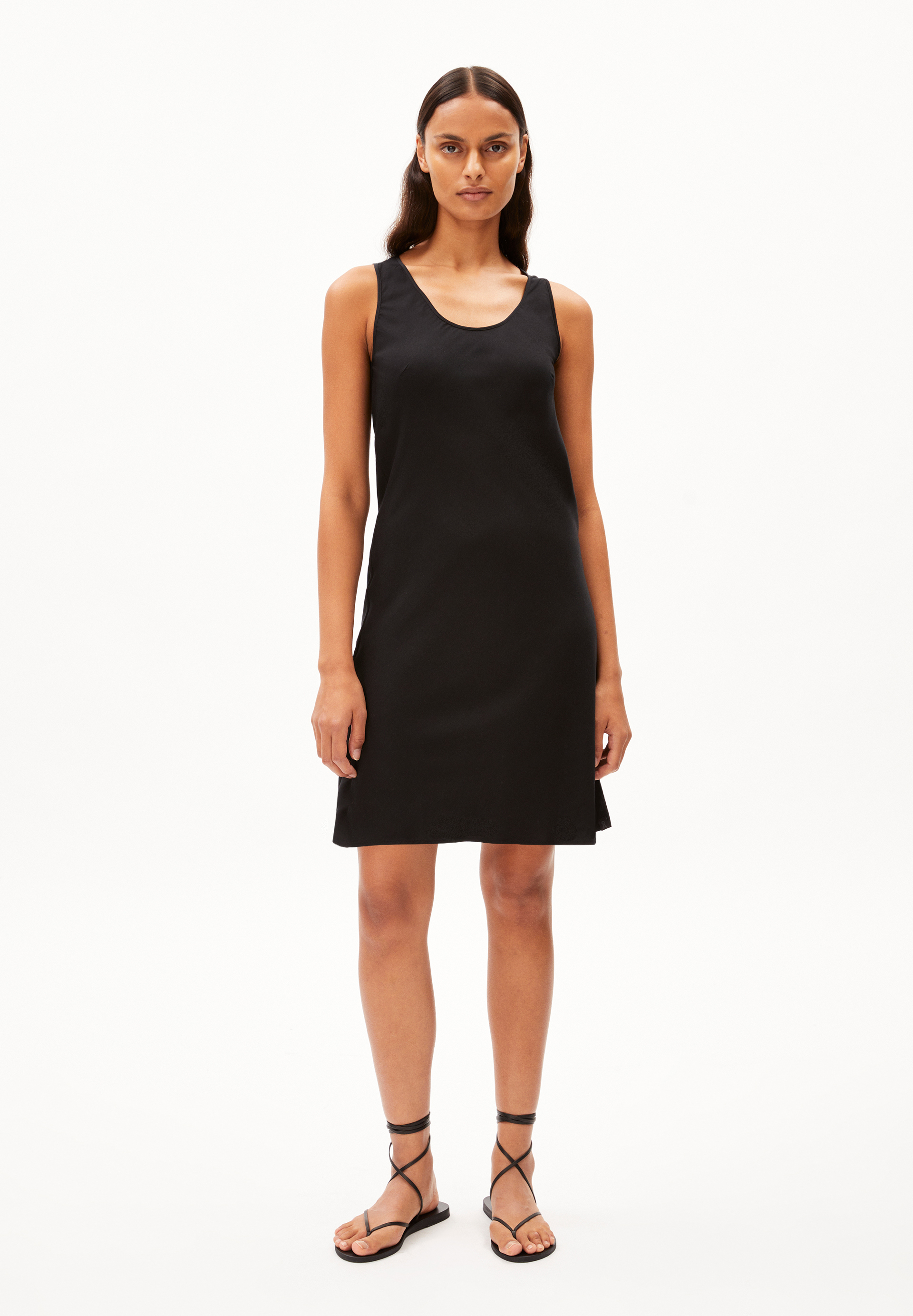 Webkleid Regular Fit aus TENCEL™ Lyocell Mix