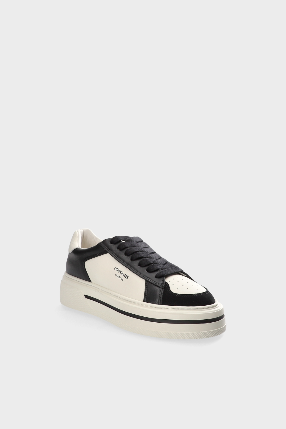 CPH181 leather mix black/cream beige