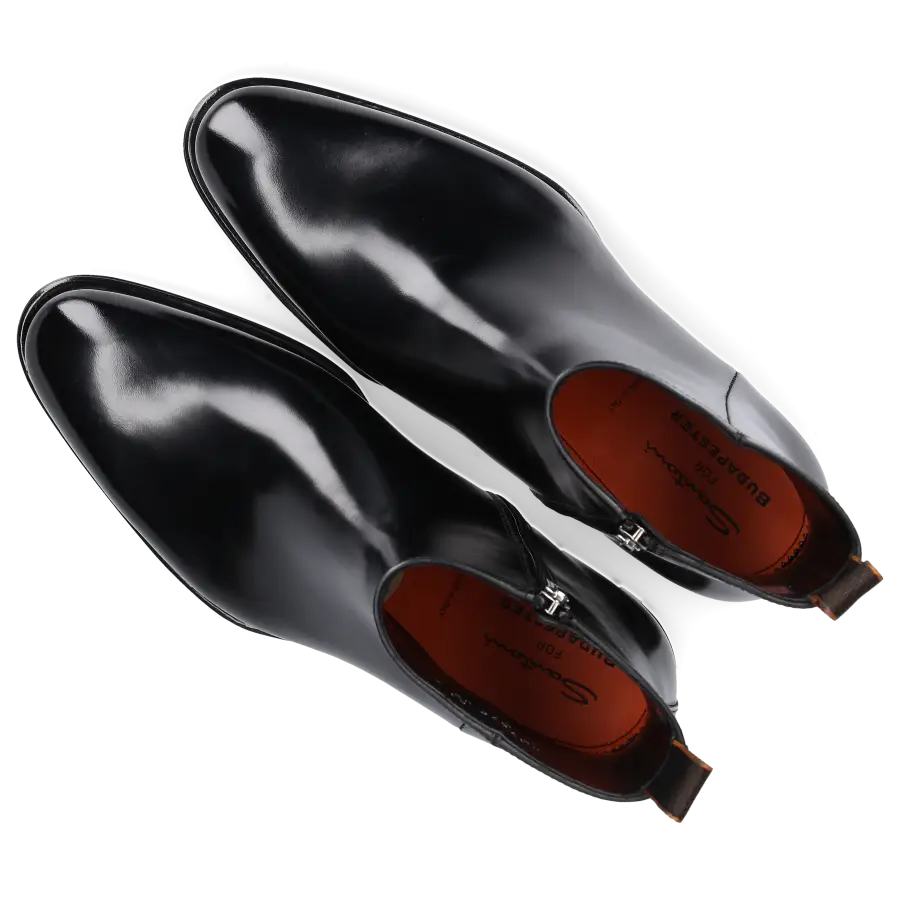Santoni - Stiefeletten 17670 Kalbsleder - schwarz