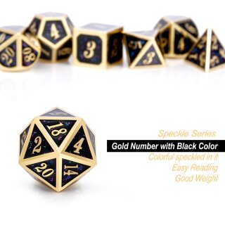 Metal & Enamel Dice Set Galaxy (7)