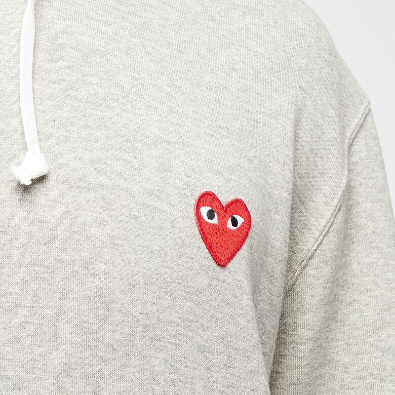 Comme des Garcons Play Hooded Sweatshirt grey