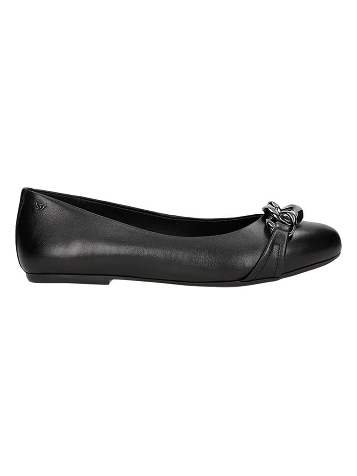 Wojas Leder-Ballerinas in Schwarz günstig kaufen