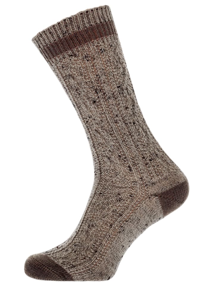 Lusana Schoppersocke L5698T-211 in braun günstig kaufen