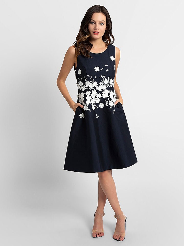 APART Kleid in Dunkelblau/ Weiß günstig kaufen 42