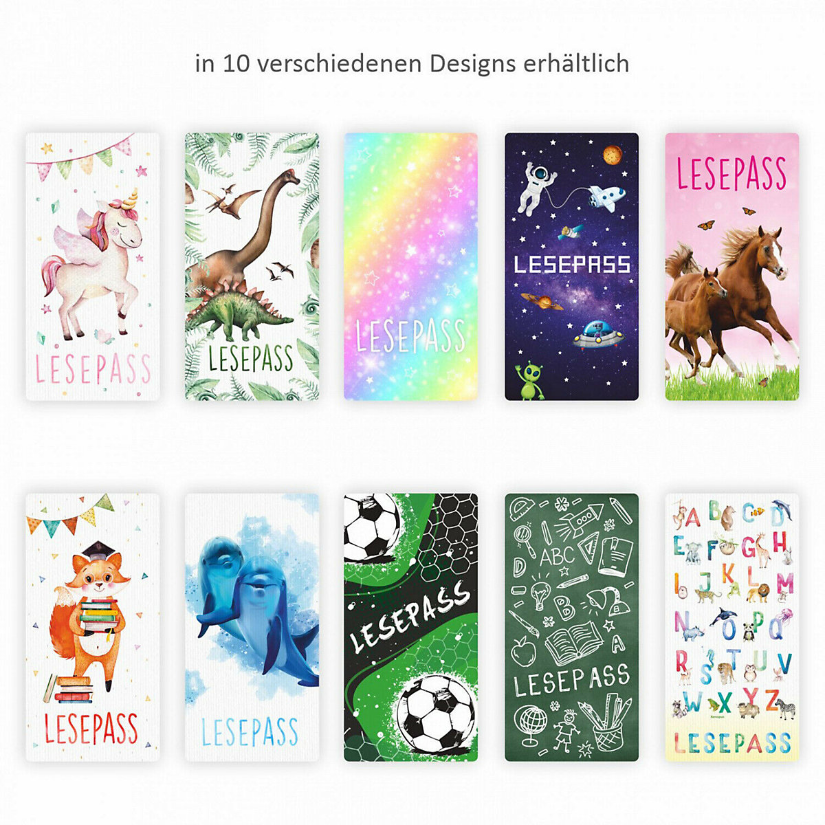 Lesepass Schlaufuchs Lesezeichen zum lesen üben Grundschule 10-100 Stück Lesezeichen