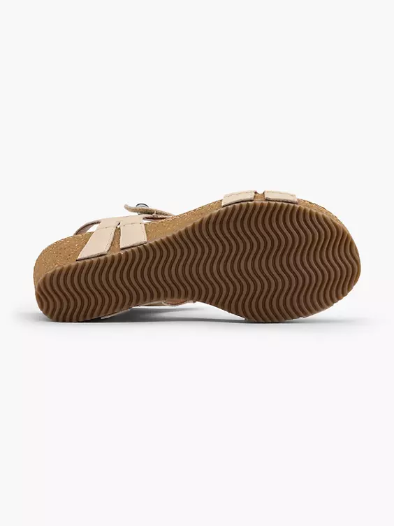 5th Avenue Leder Keilsandalette