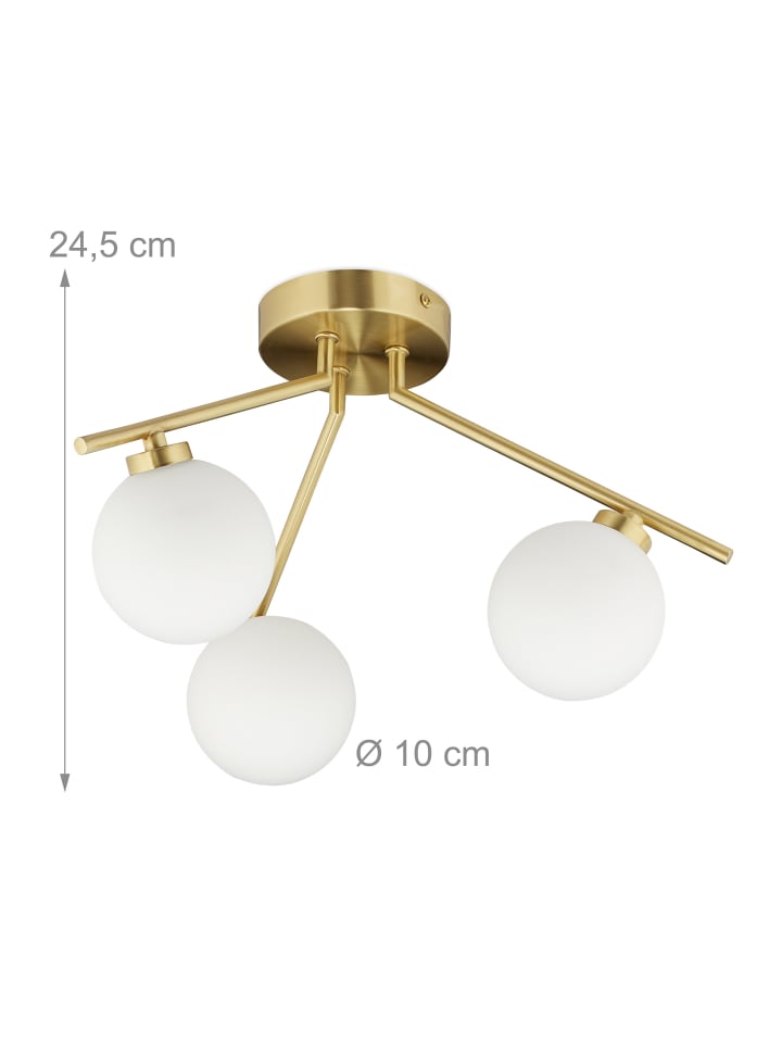 relaxdays Deckenlampe in Gold - Ø 36 cm günstig kaufen onesize