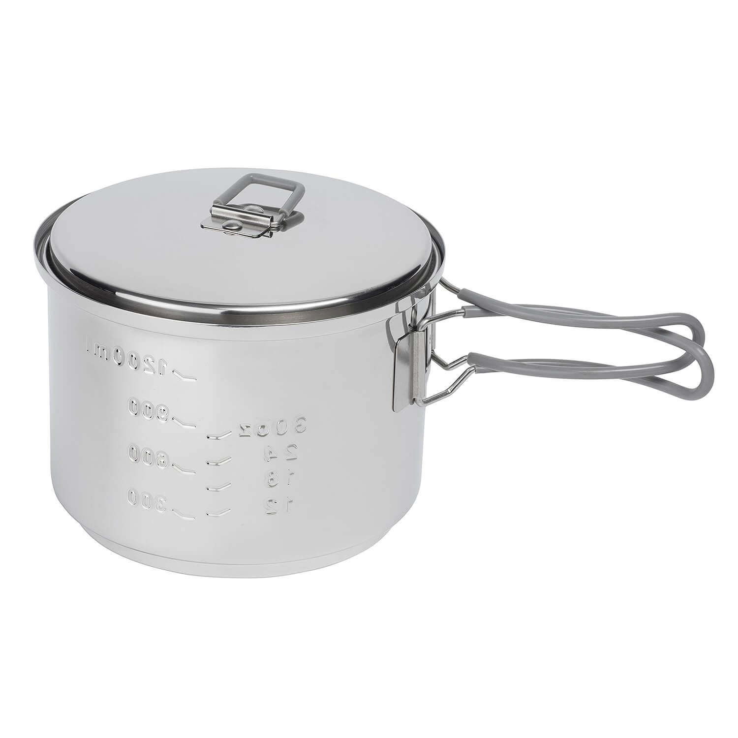 Spiritus Kochset 1500 ml Edelstahltopf