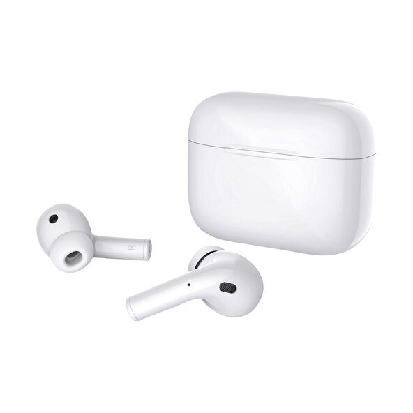 In-Ear-Kopfhörer und Bluetooth Speaker, schwarz
