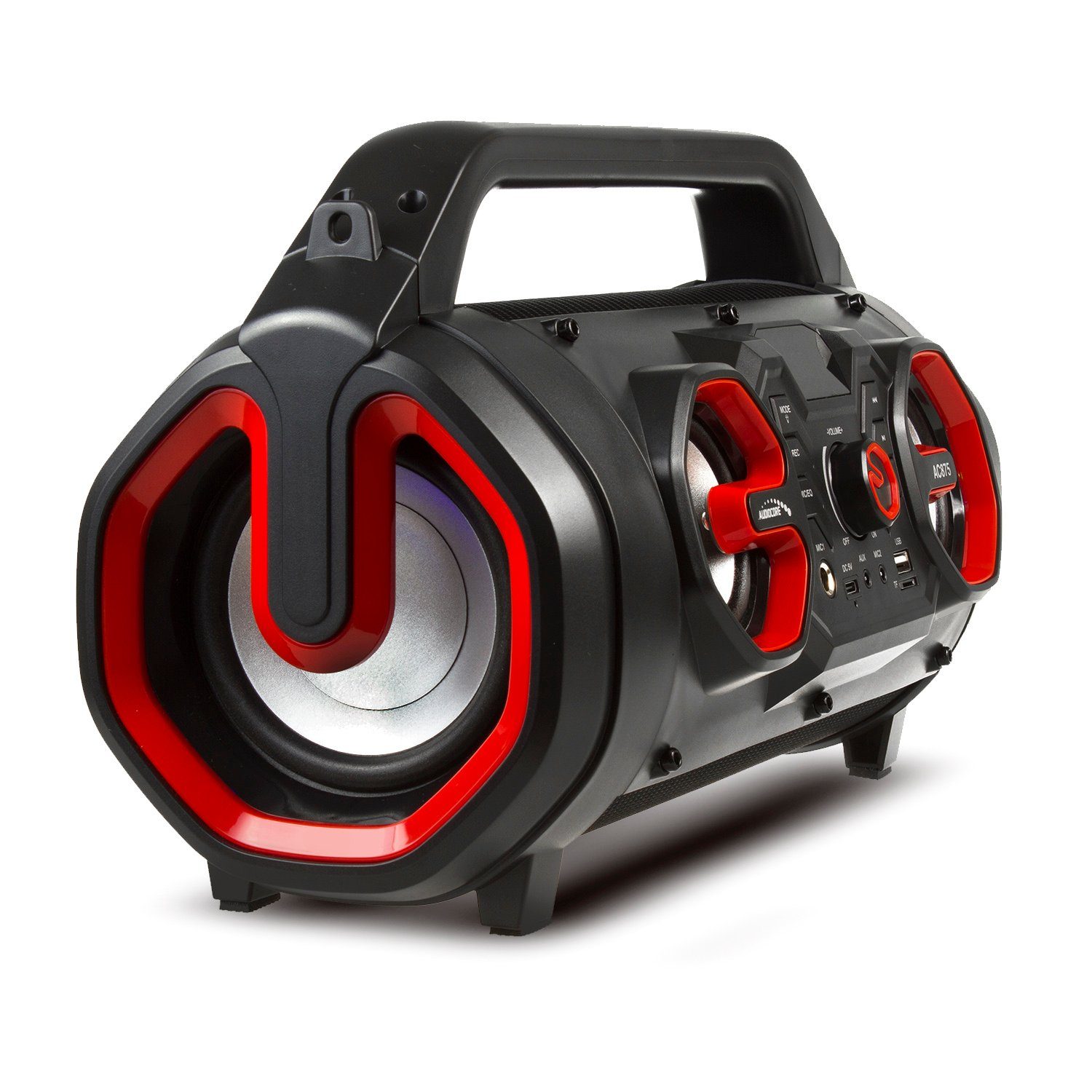 Audiocore AC875 Bluetooth-Lautsprecher (30 W, Mikrofon-Aufnahme, USB, AUX, MicroSD, FM-Radio)