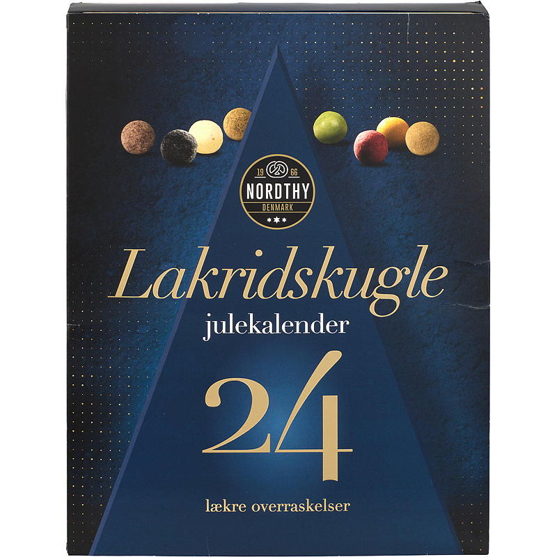 Julekalender 260 g m/lakris Nordthy