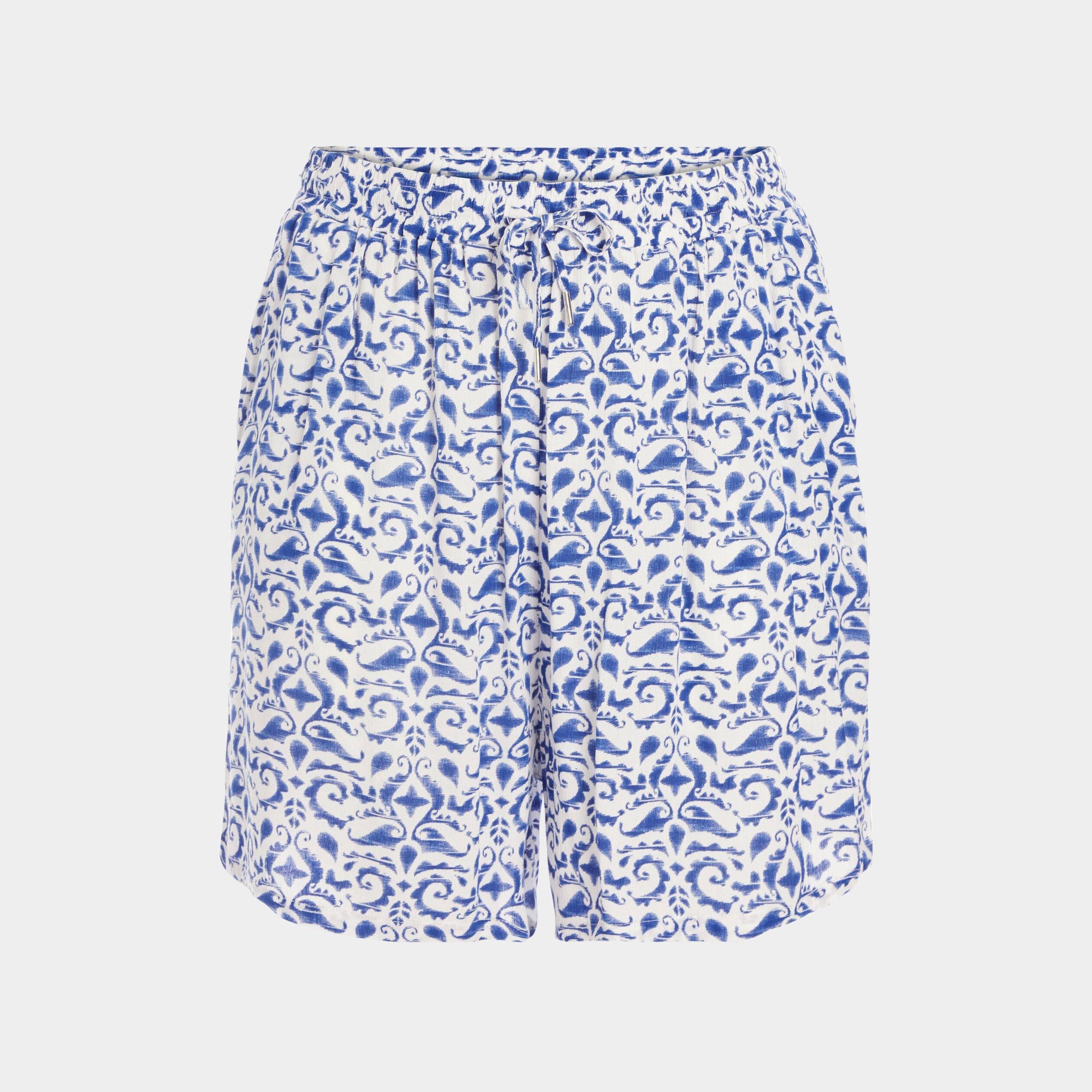 Short large taille élastiquée ecru femme grande taille | La Halle