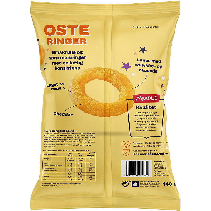 Maarud Osteringer 140 g Maarud