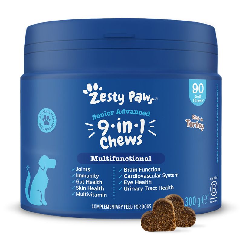 Zesty Paws Senior Advanced 9-in-1 Chews Truthahn