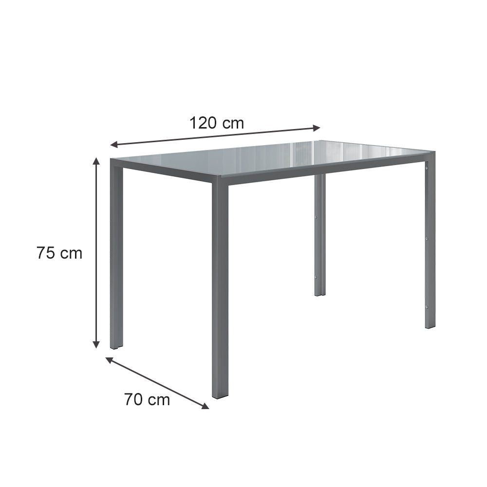 Vicco Esstisch Esszimmertisch GRAND Grau