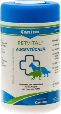 PETVITAL Feuchttücher für Augen vet.  120 St  Tücher