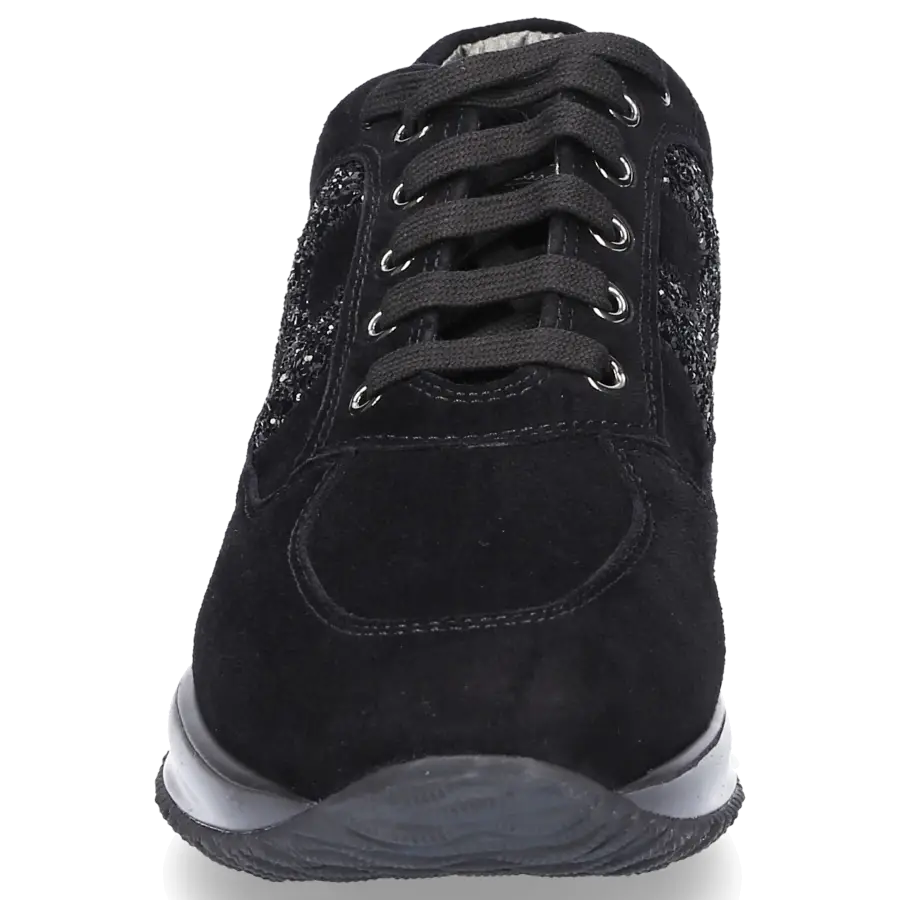 Hogan - Sneaker low 9KE Veloursleder - schwarz