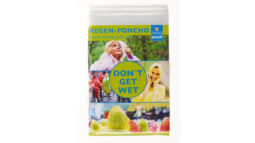 TRENDSHOP Regenponcho transparent transparent