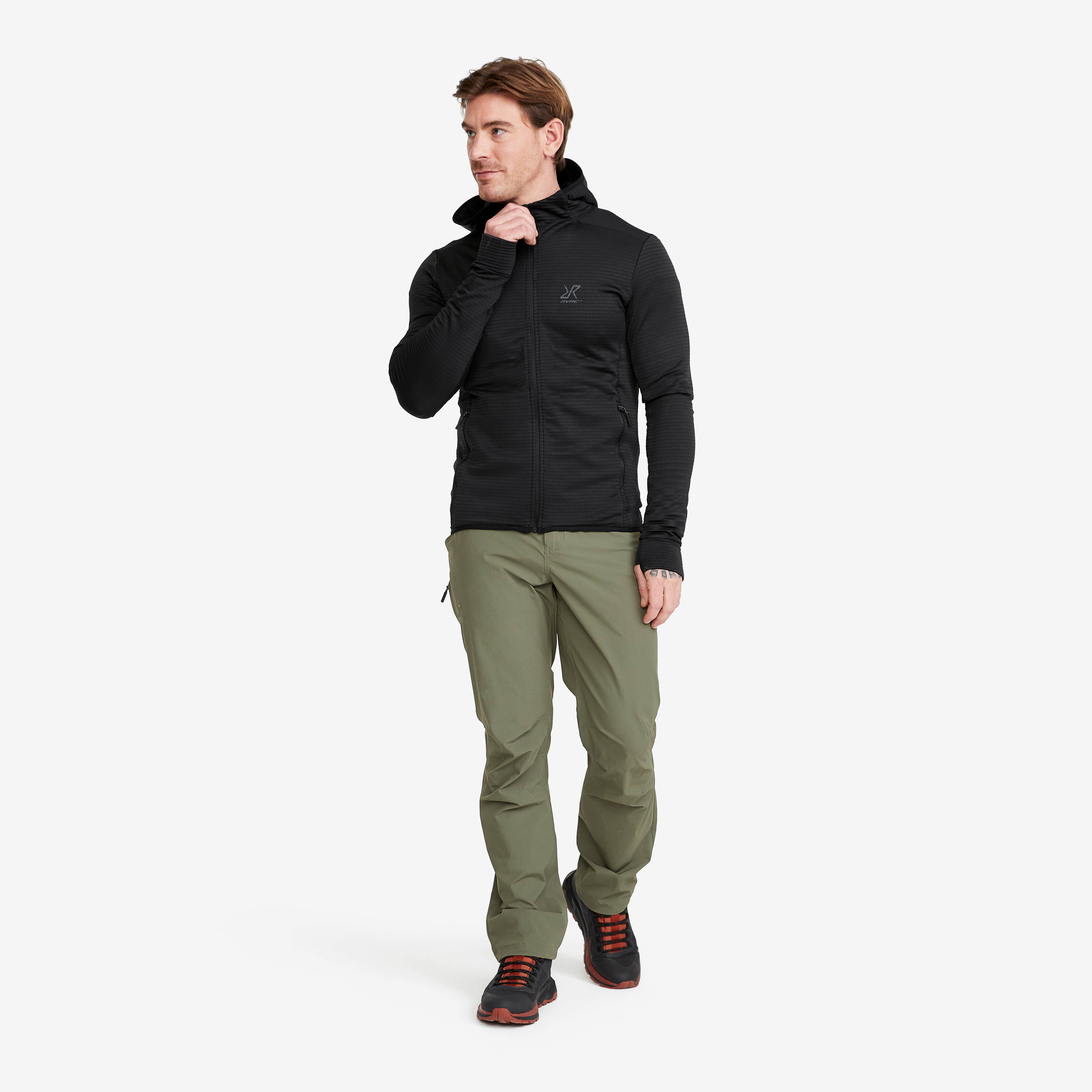 Waffle Hoodie Homme Black