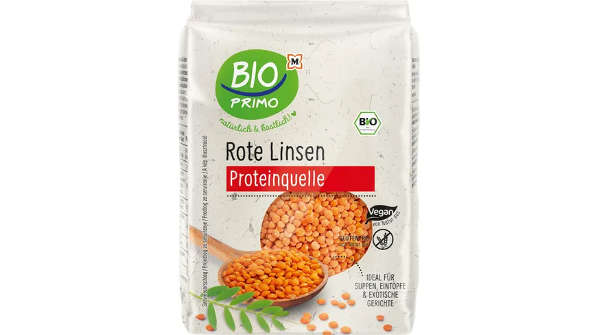 BIO PRIMO Bio rote Linsen 500 g
