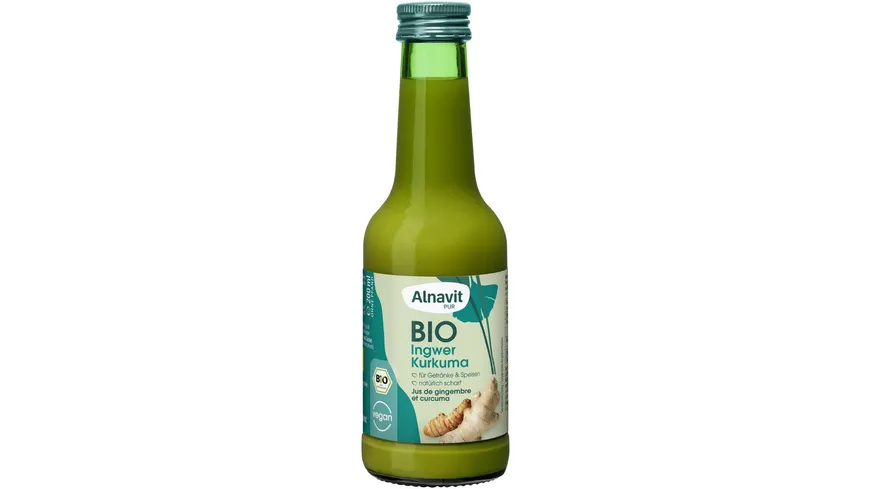 Alnavit Bio Ingwer Kurkuma Saft glutenfrei 200 ml
