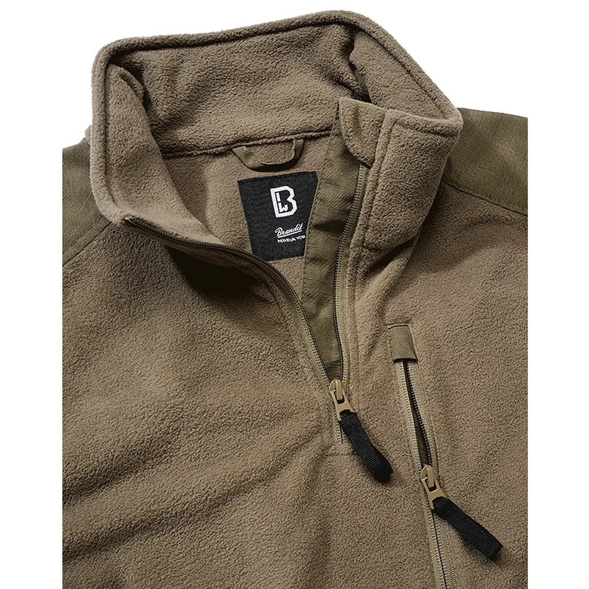 Brandit Fleece Troyer Ripstop oliv