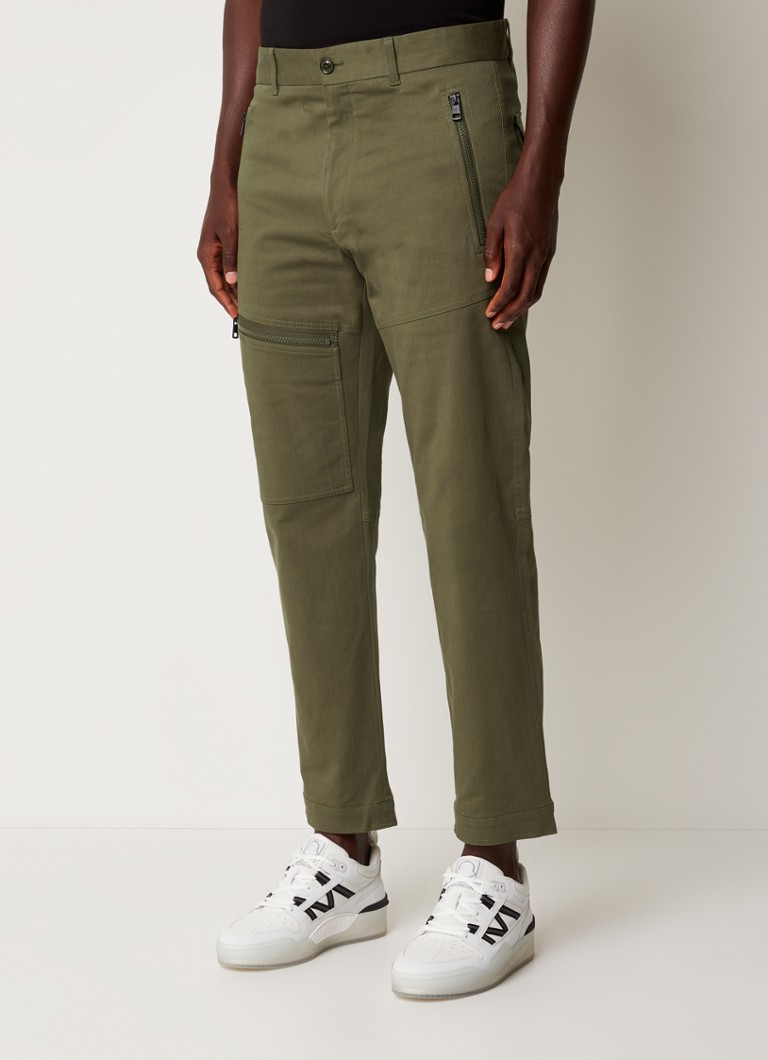 Pantalonii cargo Moncler sunt disponibili cu fermoar