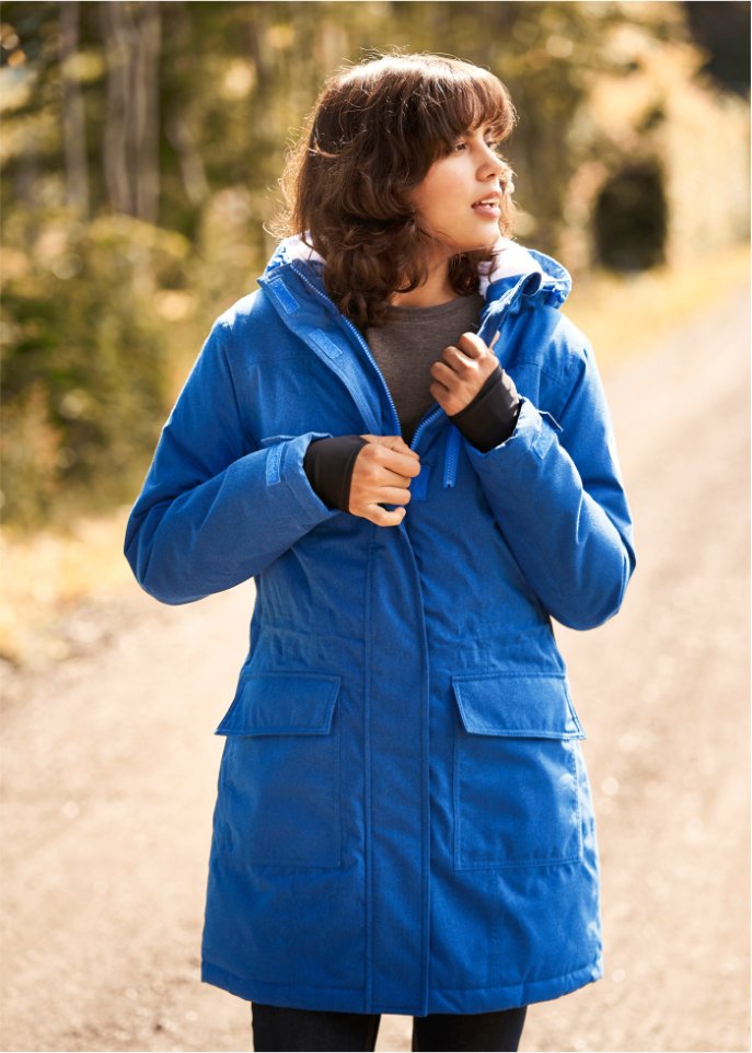 Funktions-Parka mit Teddyfleece und Kapuze