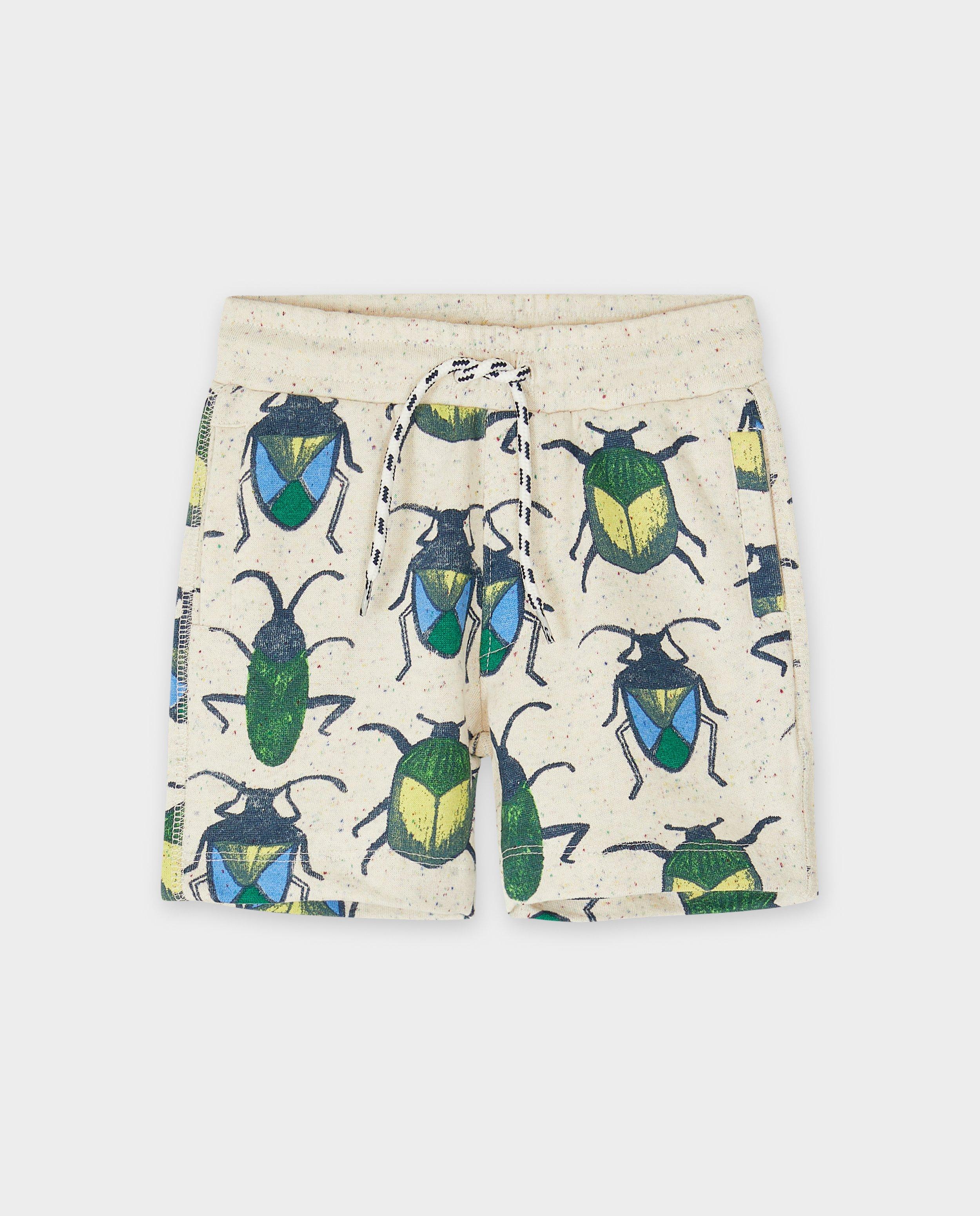 Sturdy & Jubel Shorts med skalbaggetryck ljusbeige