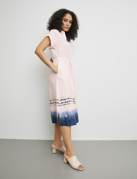 Leinenkleid mit Taillenband