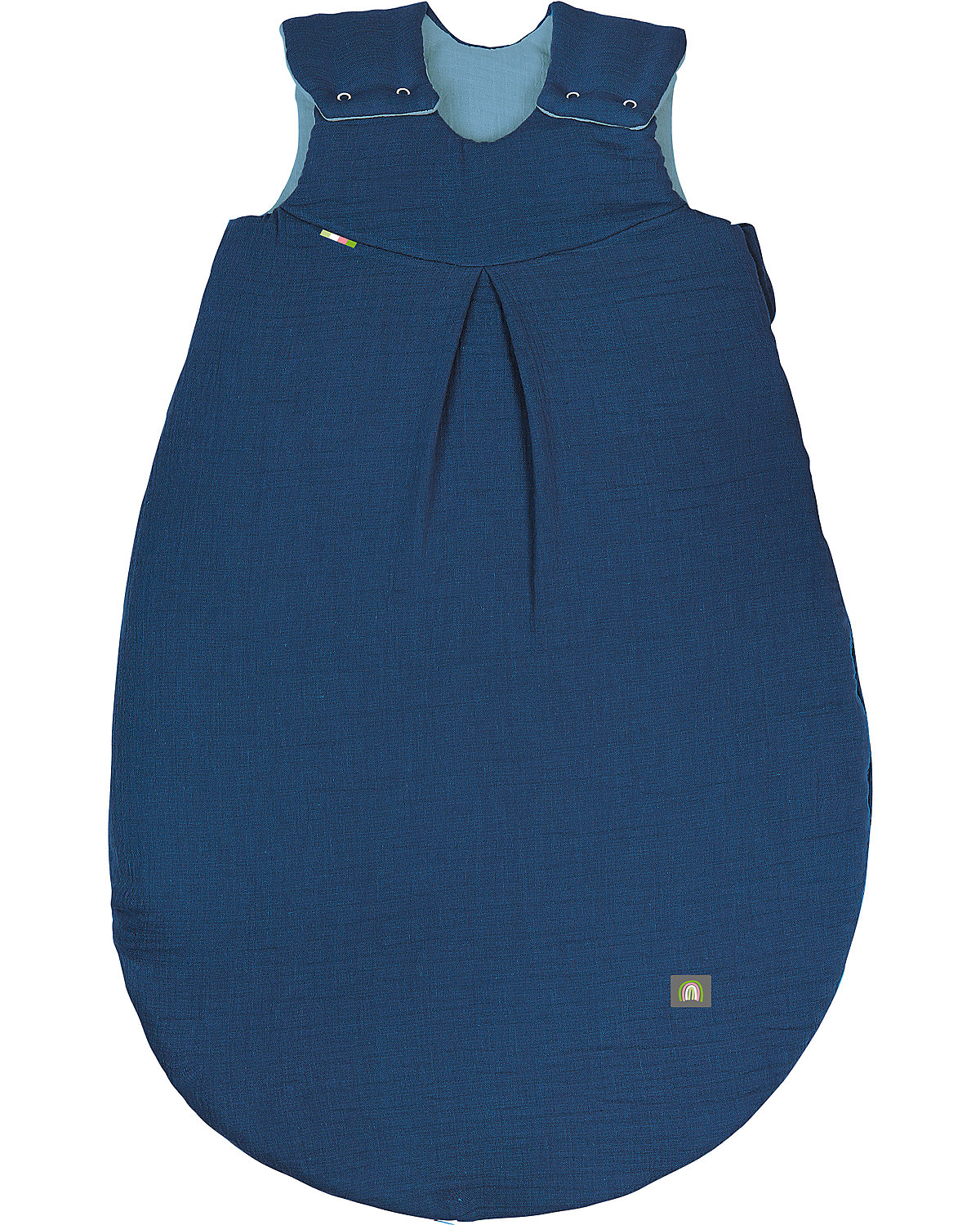 Musselin-Schlafsack wattiert, spaceblue, 70 - TOG 2,5