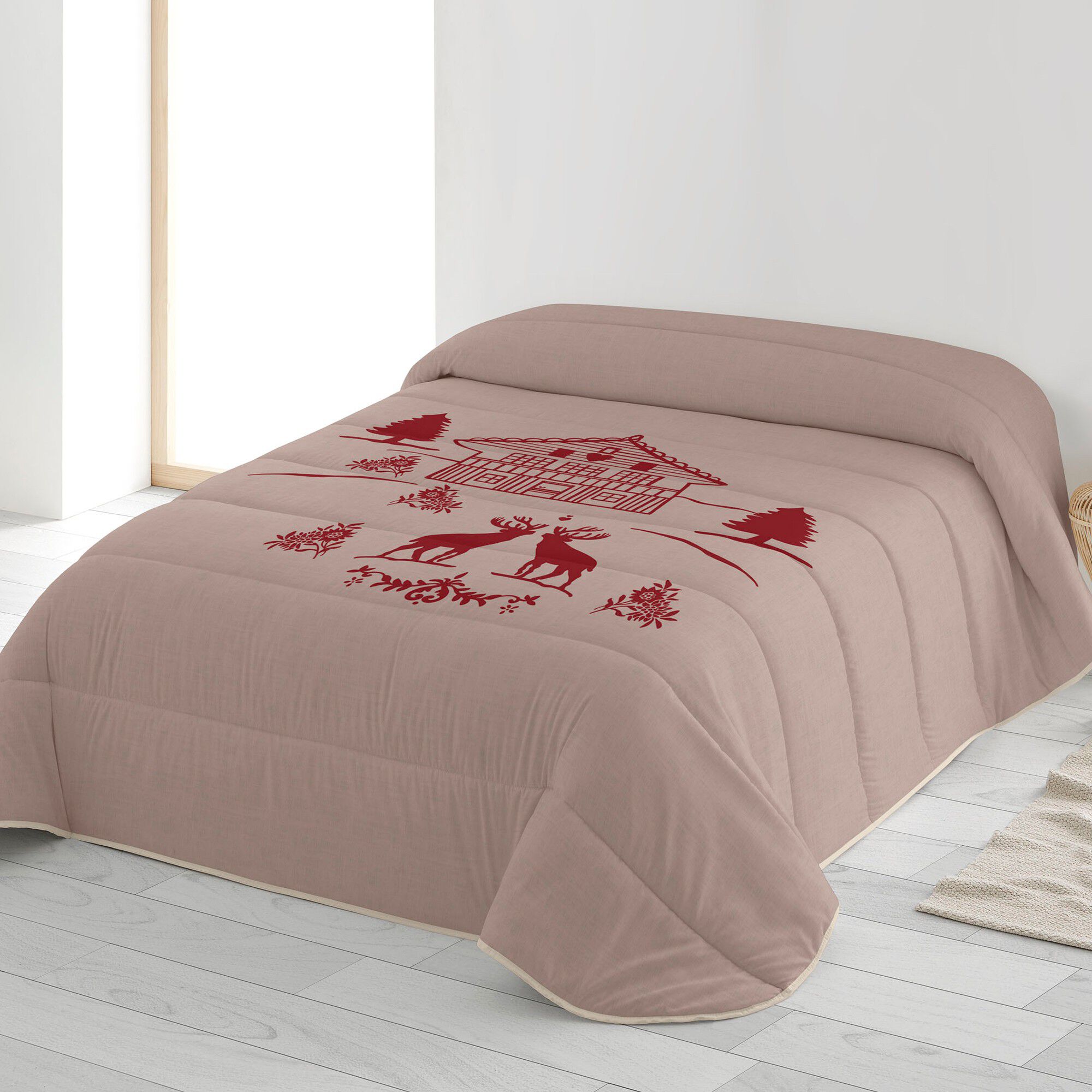 Couette microfibre imprimée Noël