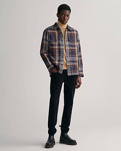 GANT Herren Hemdjacke HEAVY TWILL CHECK OVERSHIRT