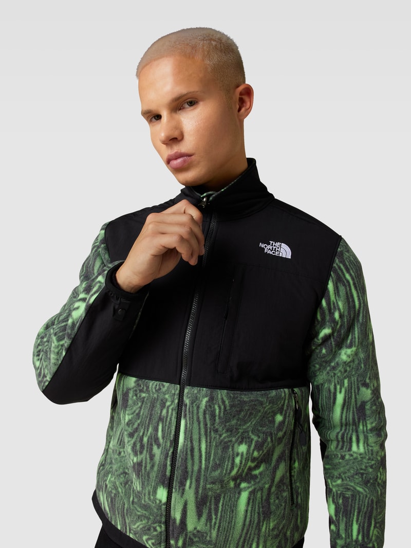Jacke mit Label-Stitching Modell 'DENALI' in grün