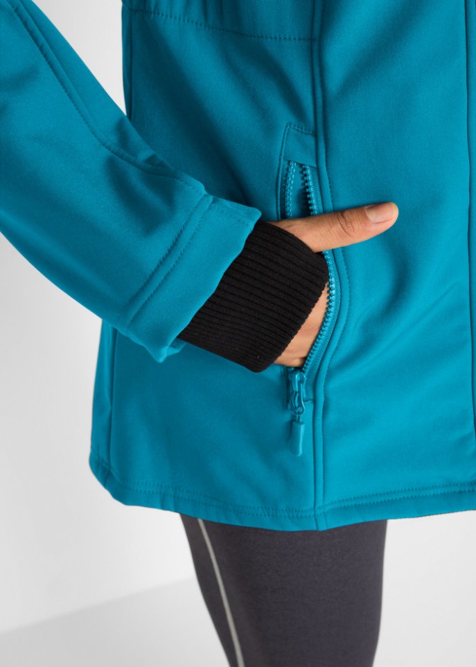 Softshell-Longjacke, 2 in 1-Optik